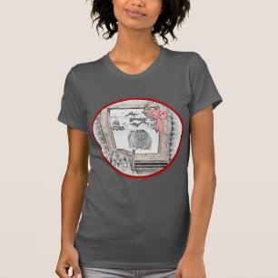Camiseta Pintura de Cachorro na Janela de Inverno de Kehond