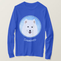 Pintura de Cachorro Samoyed - Arte Original de Cac