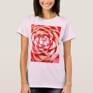 Camiseta Pintura de Camellia abstrato
