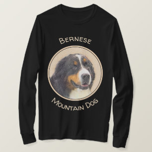 Camiseta Pintura De Cão Da Montanha Bernese - Arte Origina