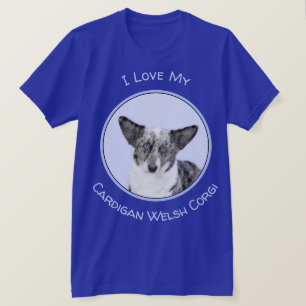 Camiseta Pintura de Cardigan Welsh Corgi - Arte Original pa