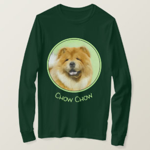 Camiseta Pintura De Chow Chow - Arte De Cão Original Bonita