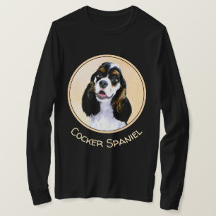 Camiseta Pintura De Cocker Spaniel (Partida) - Arte De Cão