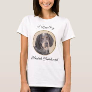 Camiseta Pintura de Connhound Bluetick - Cachorro Original 