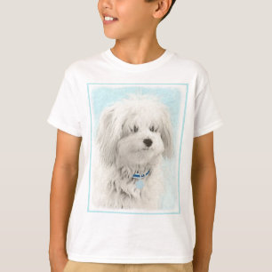 Camiseta Pintura de Coton de Tulear - Arte de Cão Original