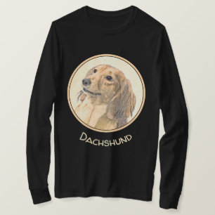 Camiseta Pintura de Dachshund (Longhaired) - Arte de Cão O