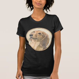 Camiseta Pintura de Dachshund (Longhaired) - Arte de Cão O