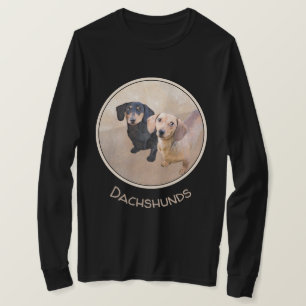 Camiseta Pintura de Dachshund (Smooth) - Arte de Cão Origin