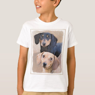 Camiseta Pintura de Dachshund (Suave) - Arte Original de C