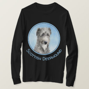 Camiseta Pintura De Deerhound Escocês - Cachorro Original C