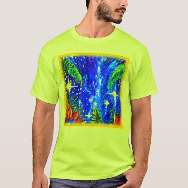 Camiseta Pintura De Estrelas Da Selva. Comprar Agora (Frente)
