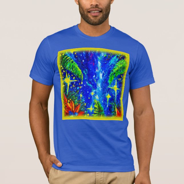 Camiseta Pintura De Estrelas Da Selva. Comprar Agora (Frente)