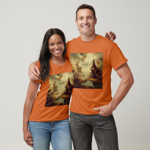 Camiseta Pintura de fantasia 3 - Paisagem medieval