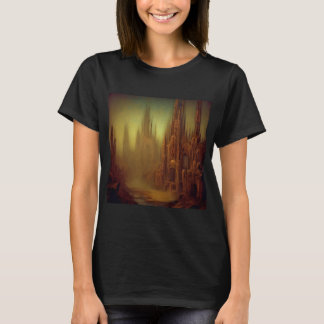 Camiseta Pintura de fantasia 9 - Cidade abandonada