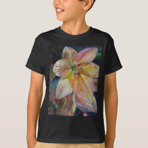 Camiseta Pintura de Flor "Translucidez"