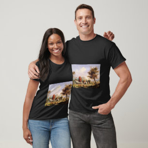 Camiseta Pintura de Folhagem de Floresta Fredric