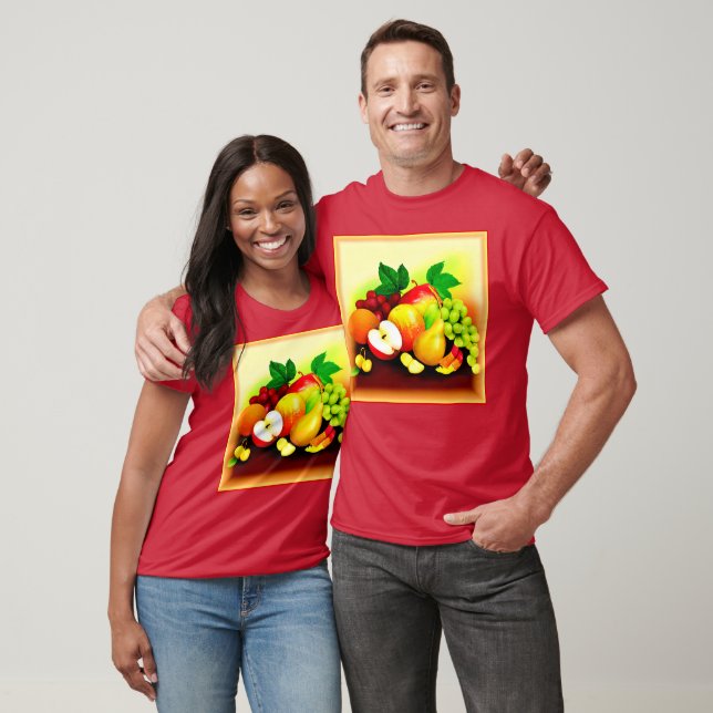 Camiseta Pintura de Frutas Tropicais. Comprar Agora (Unissex)