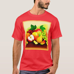 Camiseta Pintura de Frutas Tropicais. Comprar Agora