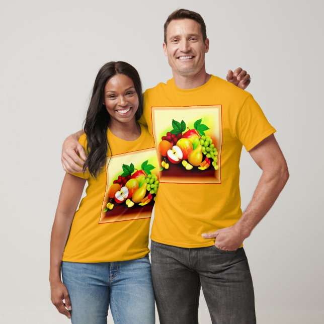 Camiseta Pintura de Frutas Tropicais. Comprar Agora (Unissex)