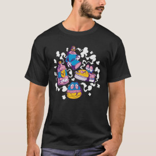 Camiseta Pintura de graffito de pulverização