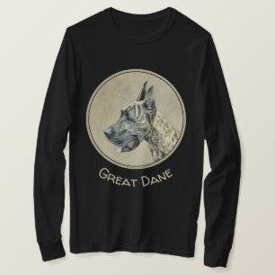 Camiseta Pintura de Great Dane (Brindle) - Arte Original de