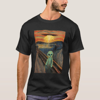 Camiseta Pintura de Gritar alienígena