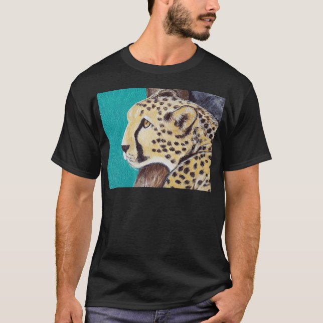 Camiseta Pintura de Guepardo (Frente)