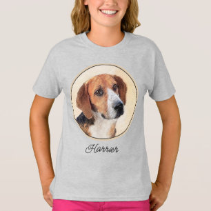 Camiseta Pintura de Harrier - Arte Original de Cachorro Fof