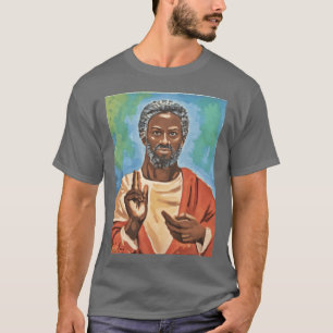 Camiseta Pintura de Jesus Negro JJ Evans Goodimes amigos