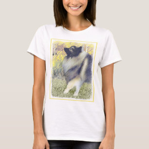 Camiseta Pintura de Keeshond Aspen - Arte de Cachorro Origi