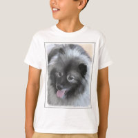 Pintura de Keeshond Bailey - Arte de Cachorro Orig