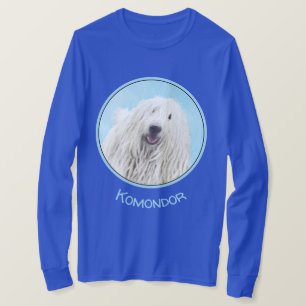 Camiseta Pintura de Komondor - Arte de Cachorro Original