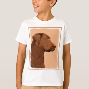 Camiseta Pintura de Labrador Retriever (Chocolate) - Arte C