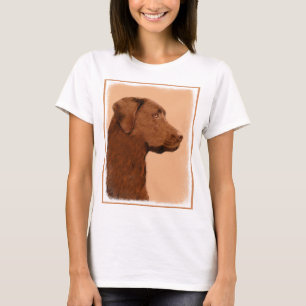 Camiseta Pintura de Labrador Retriever (Chocolate) - Arte C