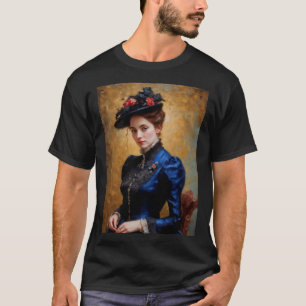 Camiseta Pintura de Lady Portrait, em inglês vitoriano