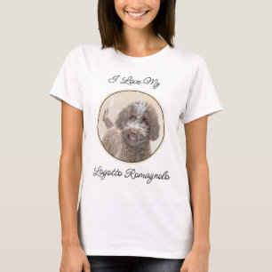 Camiseta Pintura de Lagotto Romagnolo - Arte de Cachorro Or