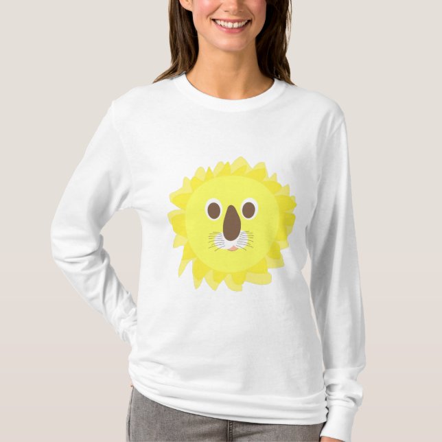 Camiseta pintura de leão (Frente)