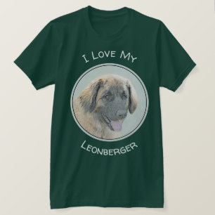 Camiseta Pintura de Leonberger - Arte de Cão Original Boni