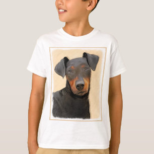 Camiseta Pintura de Manchester Terrier Arte Animal Original