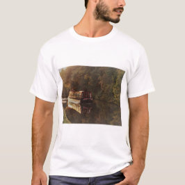 Camiseta Pintura de Narrowboat Britânica