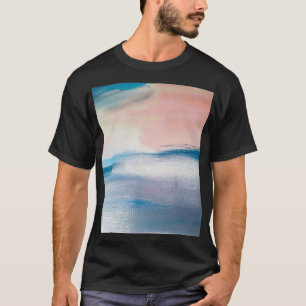 Camiseta pintura de óleo de abstrato, textura de canvas.