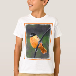 Camiseta Pintura de Oriole - Arte Original para Pássaros