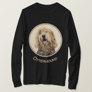 Camiseta Pintura de Otterhound - Arte de Cachorro Original