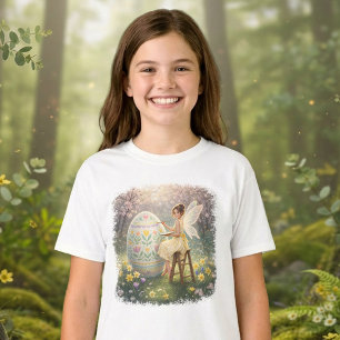 Camiseta Pintura de Ovo da Fada da Páscoa Primavera
