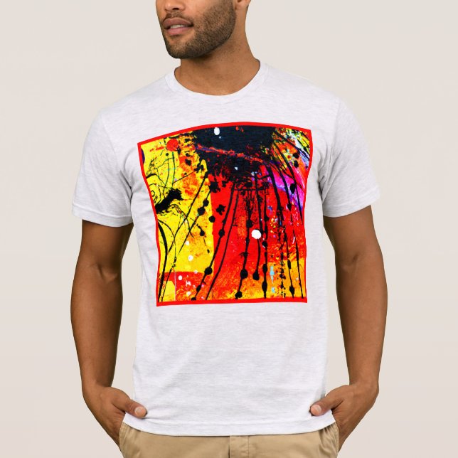Camiseta Pintura de Padrões Brilhantes. Comprar Agora (Frente)
