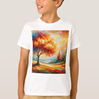 Pintura de Paisagem Com Cores Brilhantes