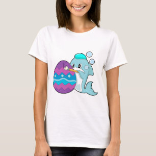 Camiseta Pintura de Páscoa de Golfinho