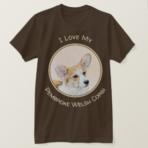 Camiseta Pintura de Pembroke Welsh Corgi - Arte Original pa