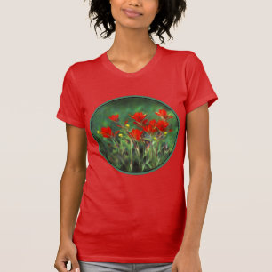 Camiseta Pintura de pincel índio - Arte Flor Original