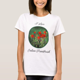 Camiseta Pintura de pincel índio - Arte Flor Original